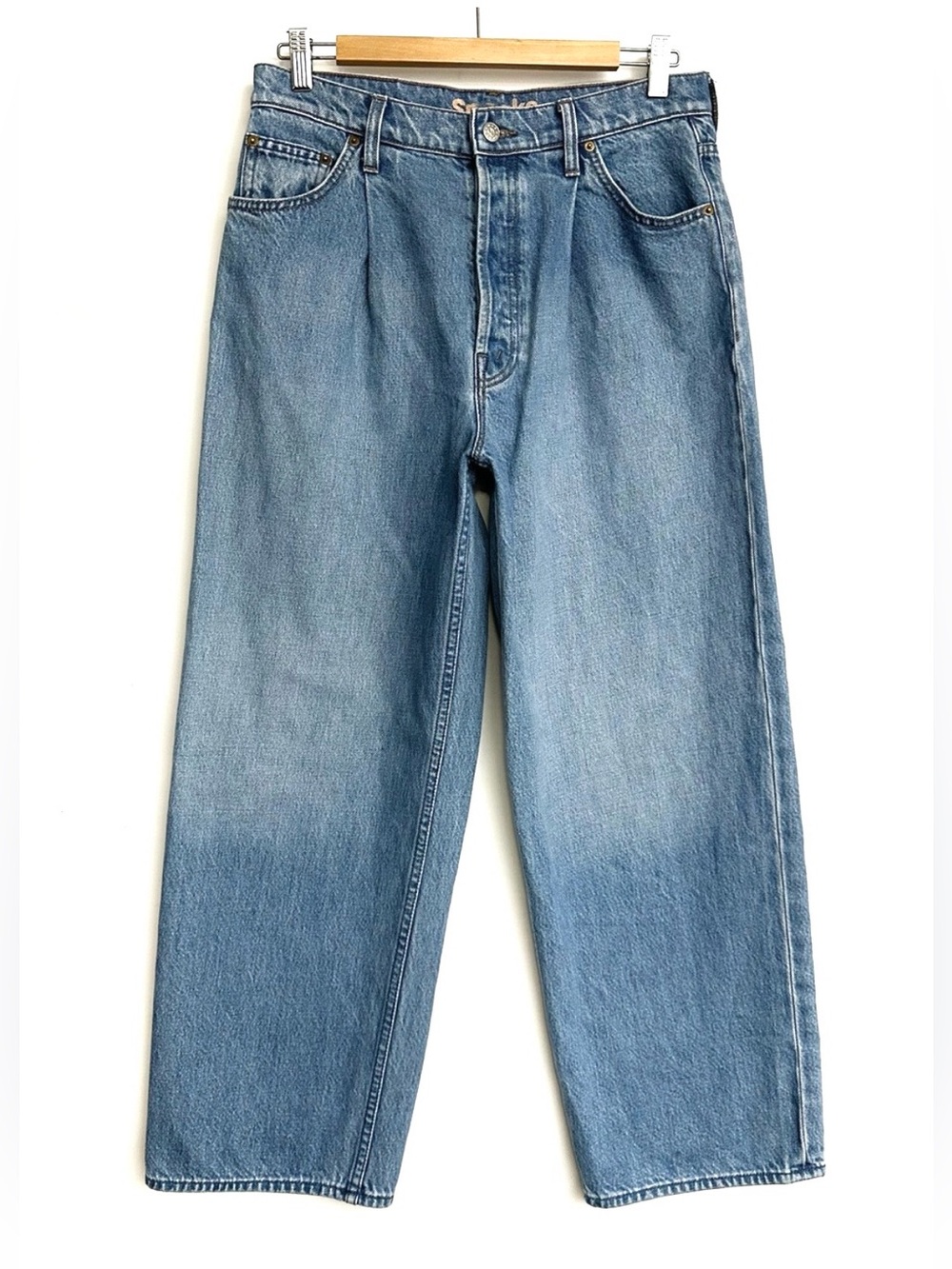 Snacks! by MOTHER The Pleated Fun Dip Ankle Jeans